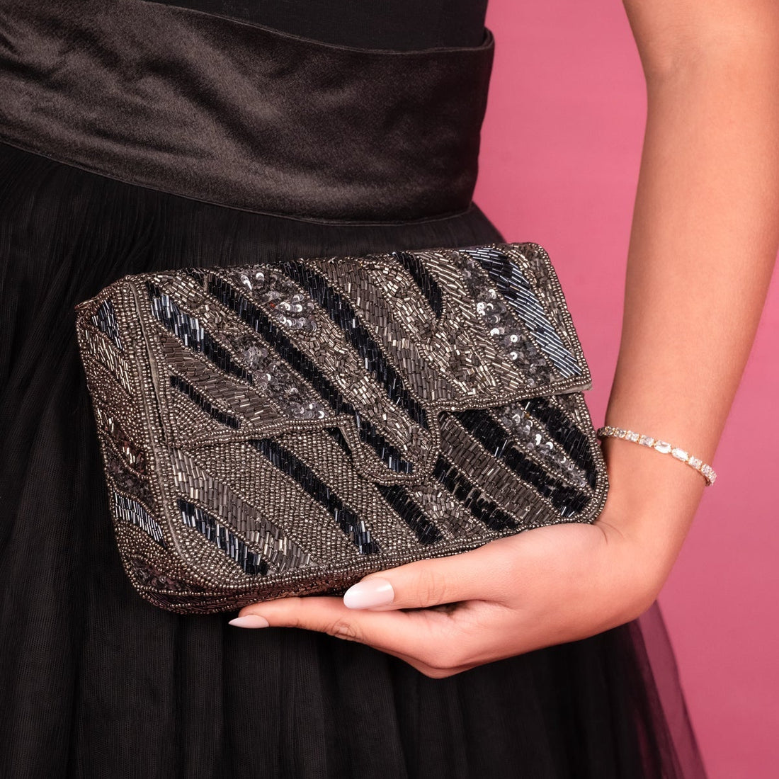 Moonlit Glam Couture Clutch - Vinni’s Jewelry