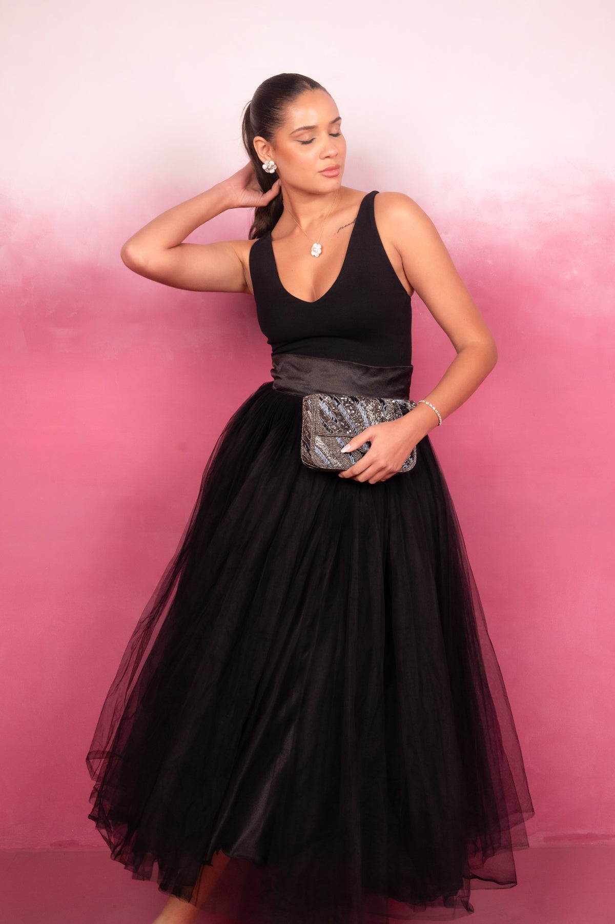 Moonlit Glam Couture Clutch - Vinni’s Jewelry