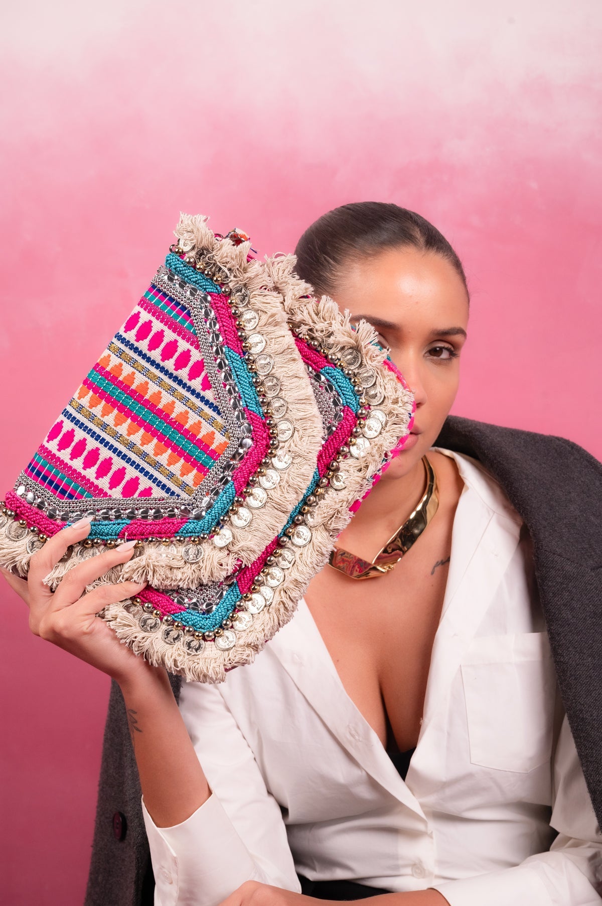 Nomad Luxe Handcrafted Statement Clutch - Vinni’s Jewelry