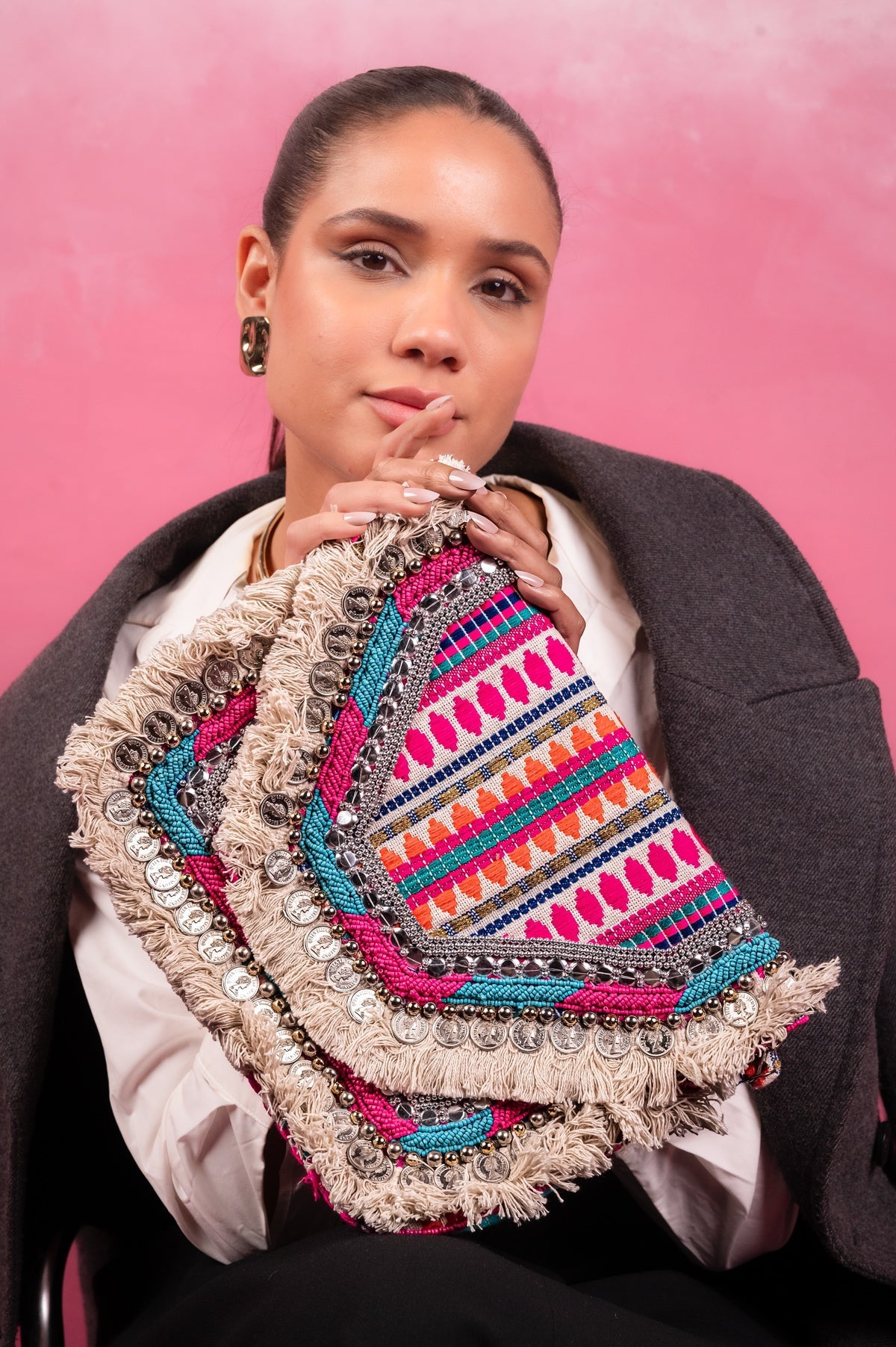 Nomad Luxe Handcrafted Statement Clutch - Vinni’s Jewelry