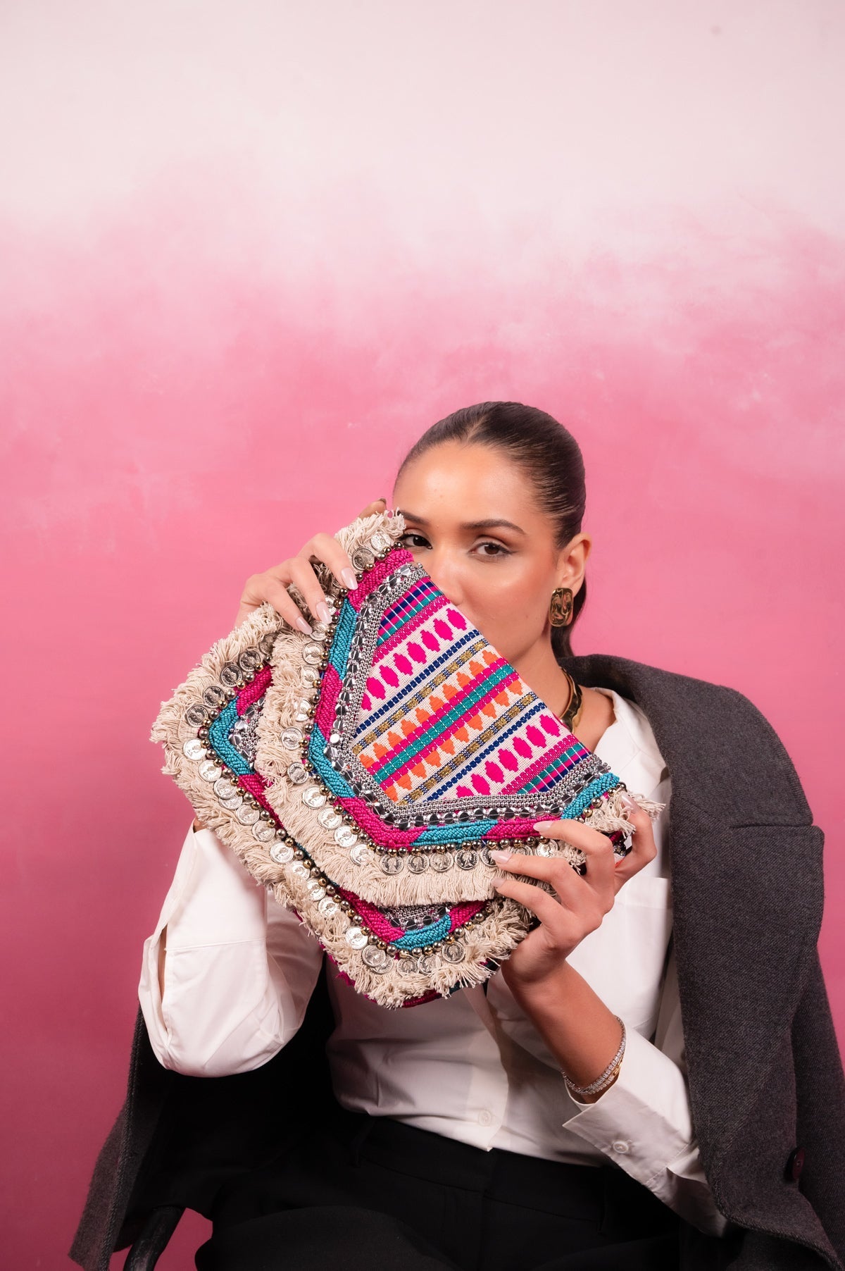 Nomad Luxe Handcrafted Statement Clutch - Vinni’s Jewelry