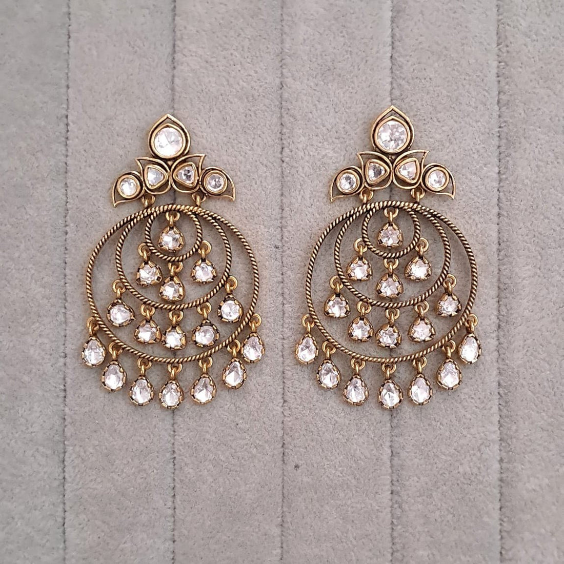 Noor Antique Chandbali Earrings - Vinni’s Jewelry