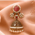 Noor Antique Pearl Jhumka Earrings - Vinni’s Jewelry