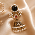 Noor Antique Pearl Jhumka Earrings - Vinni’s Jewelry