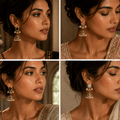 Noor Antique Pearl Jhumka Earrings - Vinni’s Jewelry