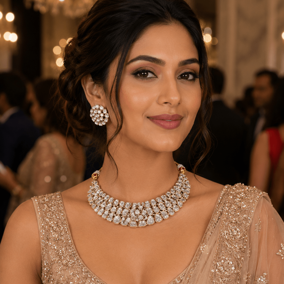 Noor-e-Kundan Royale Choker Set - Vinni’s Jewelry