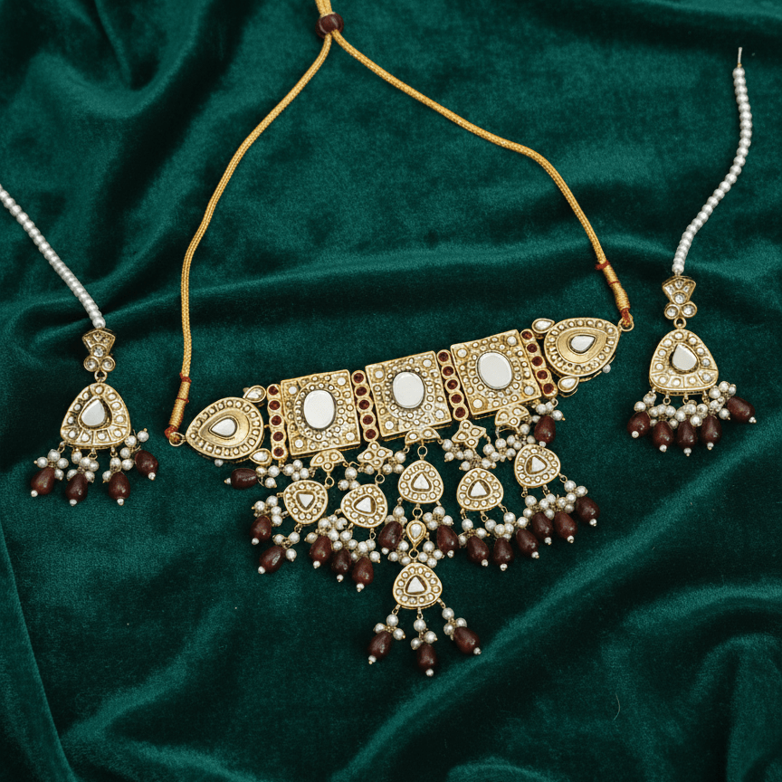 Noor - E - Zewar Choker Set - Vinni’s Jewelry
