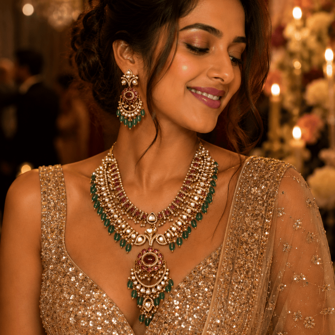 Noor Jahan Kundan Set - Vinni’s Jewelry