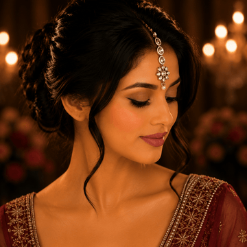 Noor Jhumki Maang Tikka - Vinni’s Jewelry