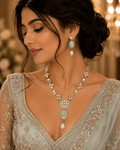 Noor Pistachio Enamel Kundan Set - Vinni’s Jewelry