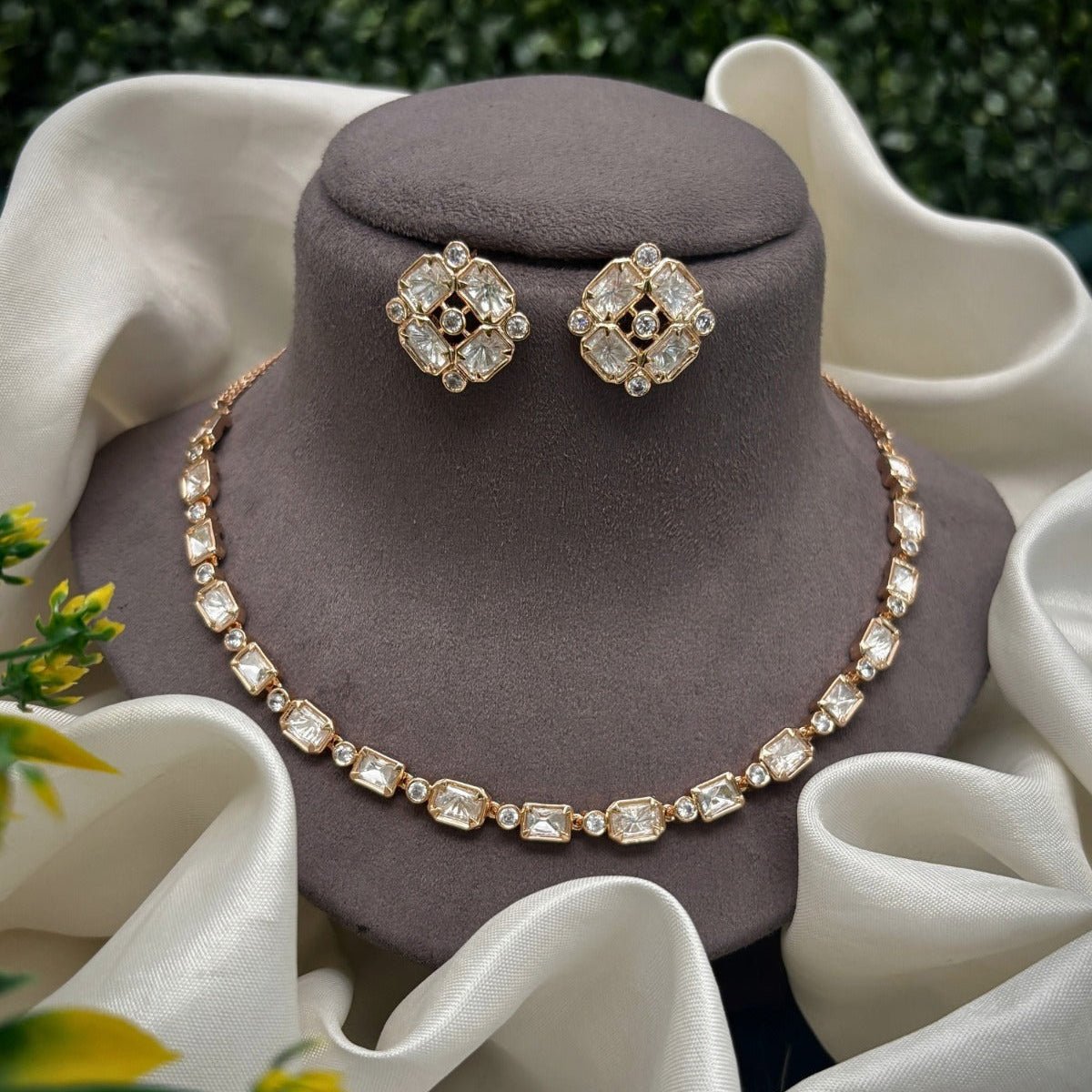 Nooré Solitaire Tennis Necklace Set - Vinni’s Jewelry