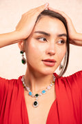 Opulent Emerald Drop Necklace Set - Vinni’s Jewelry