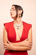 Opulent Emerald Drop Necklace Set - Vinni’s Jewelry