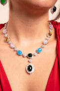Opulent Emerald Drop Necklace Set - Vinni’s Jewelry