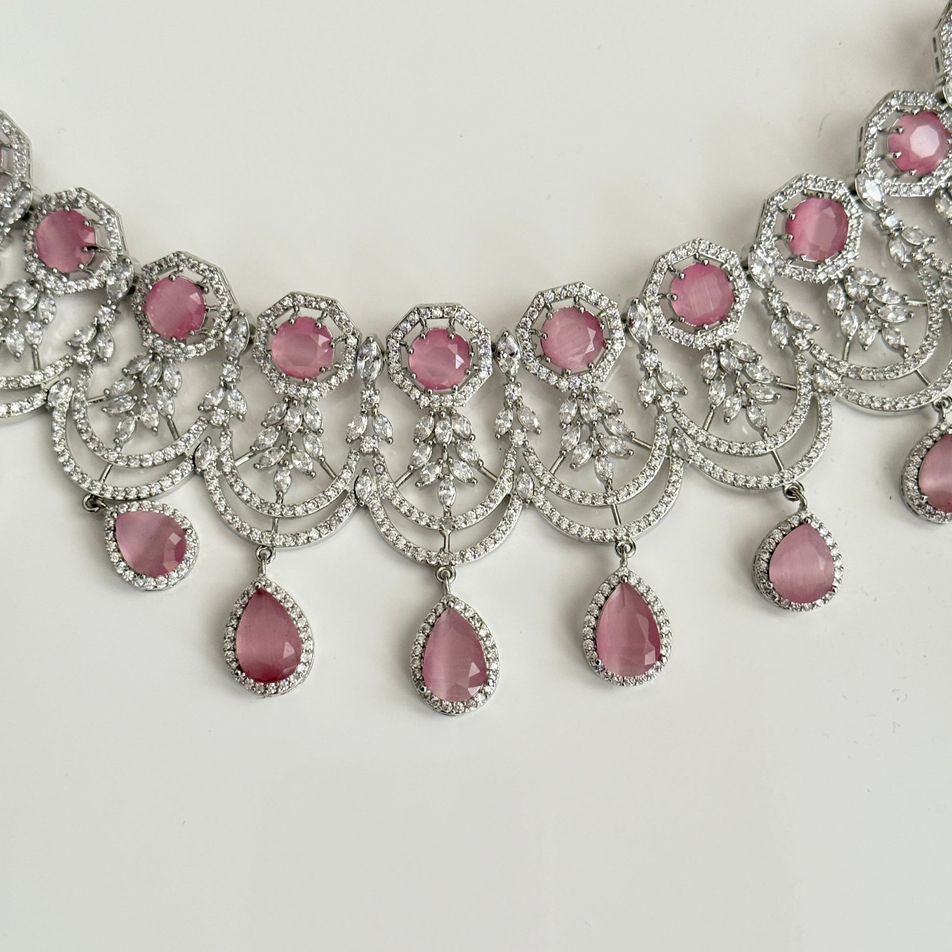 Ornate Ruby Regal Necklace Set - Vinni’s Jewelry