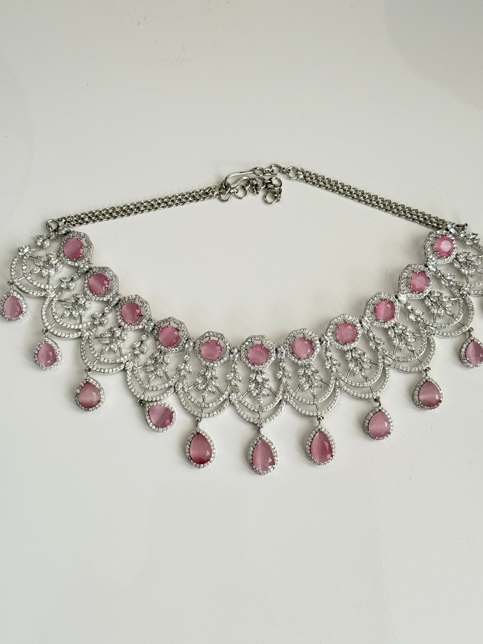 Ornate Ruby Regal Necklace Set - Vinni’s Jewelry