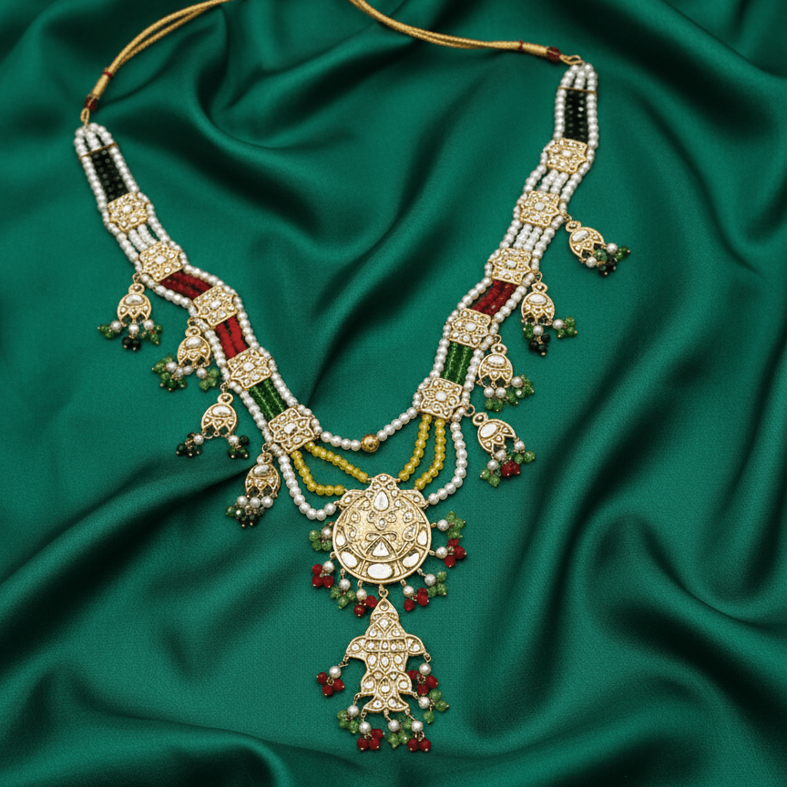 Panchratna Temple Heritage Haar - Vinni’s Jewelry