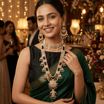 Panchratna Temple Heritage Haar - Vinni’s Jewelry