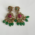 Peacock Garden Temple Necklace Set - Vinni’s Jewelry
