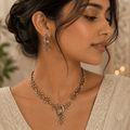 Peacock Grace CZ Necklace Set - Vinni’s Jewelry