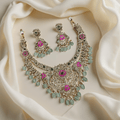 Peacock Temple Necklace Set - Vinni’s Jewelry