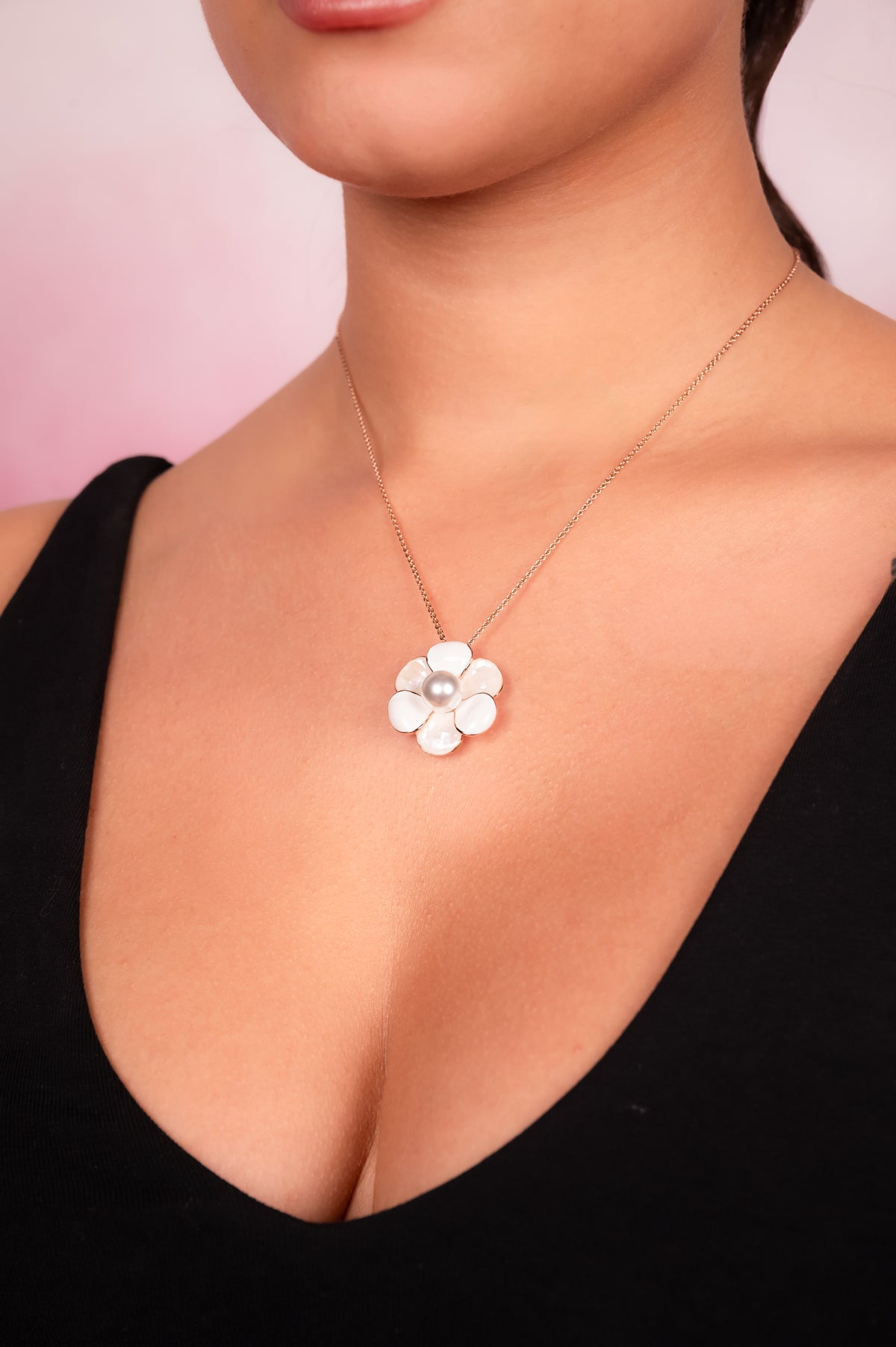 Pearl Blossom Pendant Necklace Set - Vinni’s Jewelry