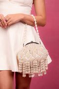 Pearl Cascade Bridal Clutch - Vinni’s Jewelry