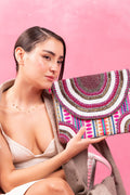 Pink Aura Luxe Beaded Clutch - Vinni’s Jewelry