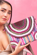 Pink Aura Luxe Beaded Clutch - Vinni’s Jewelry