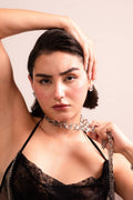 Radiant Crystal Heart Choker Set - Vinni’s Jewelry
