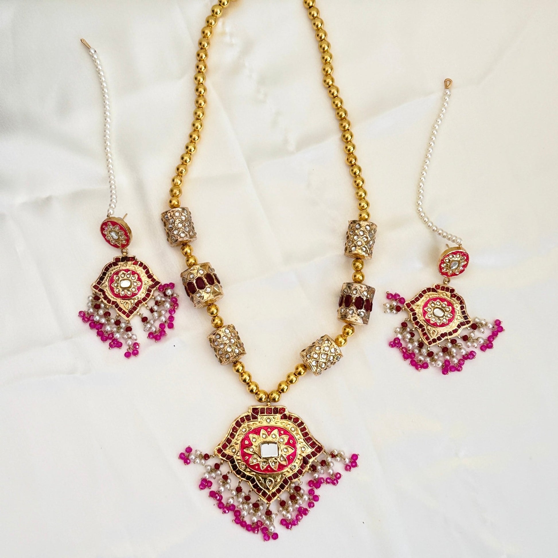 Rajputi Gulabi Haar Set - Vinni’s Jewelry
