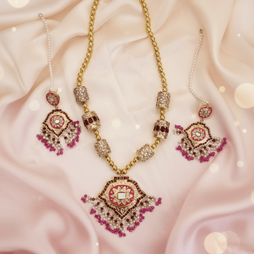 Rajputi Gulabi Haar Set - Vinni’s Jewelry