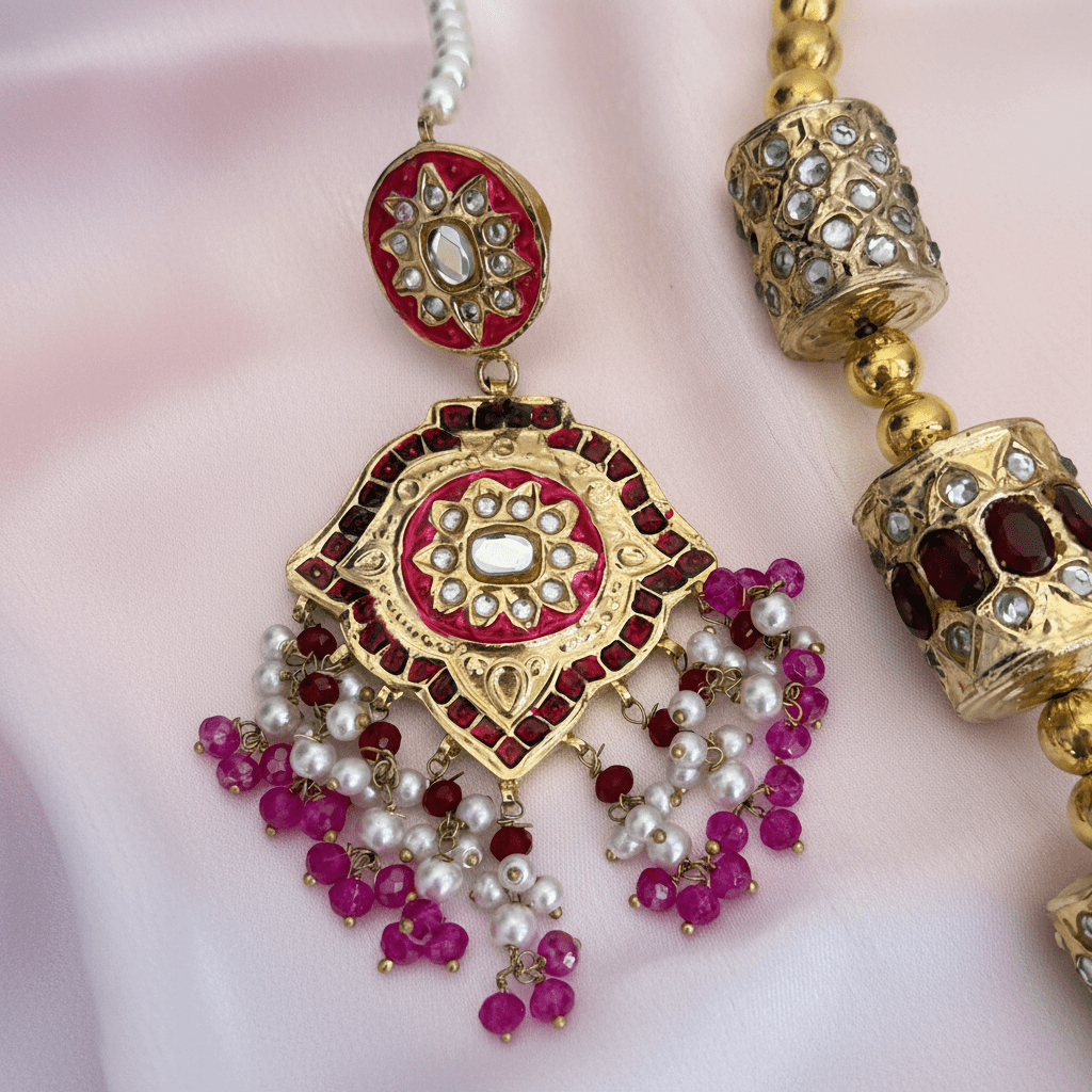 Rajputi Gulabi Haar Set - Vinni’s Jewelry