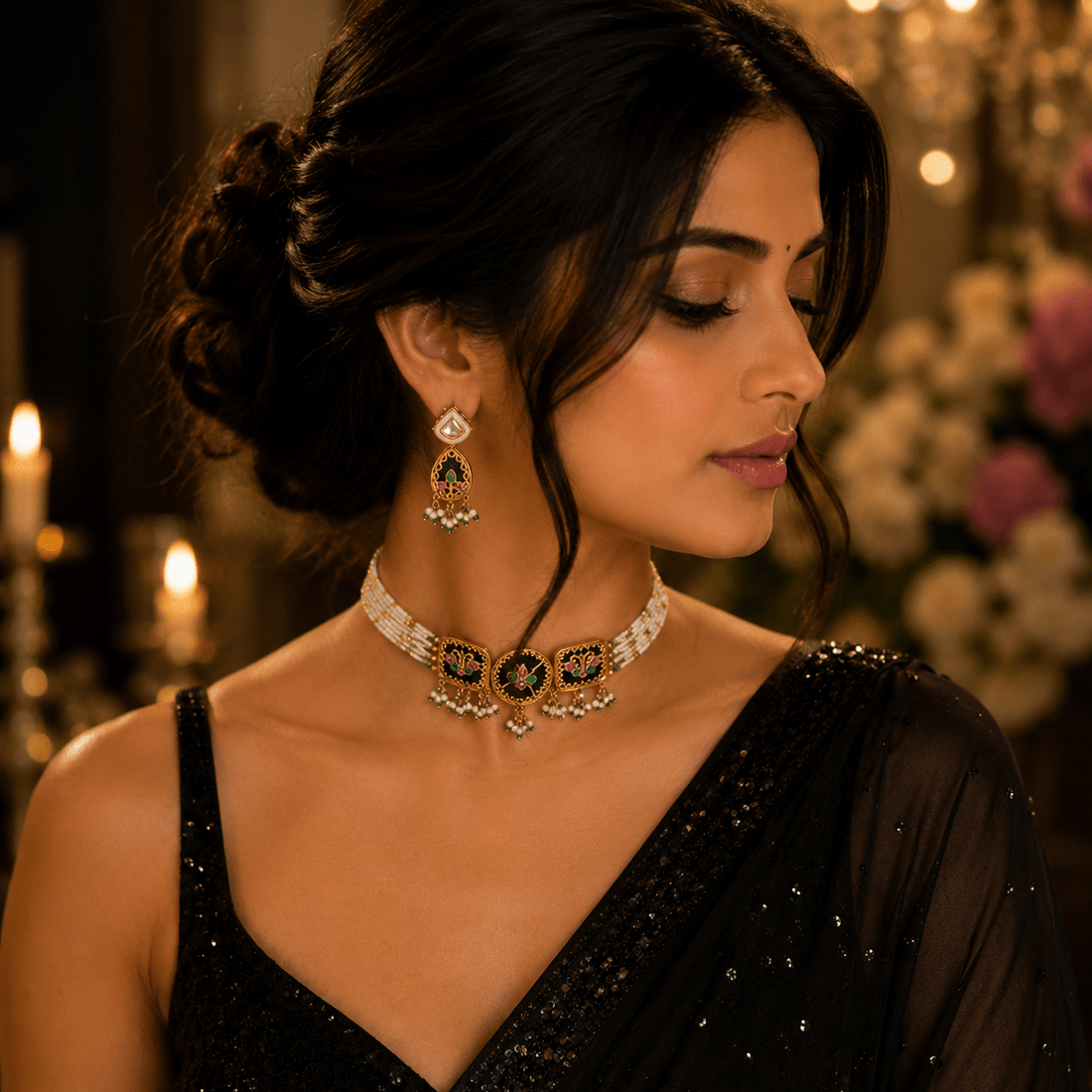 Rajwada Mohar Choker Set - Vinni’s Jewelry