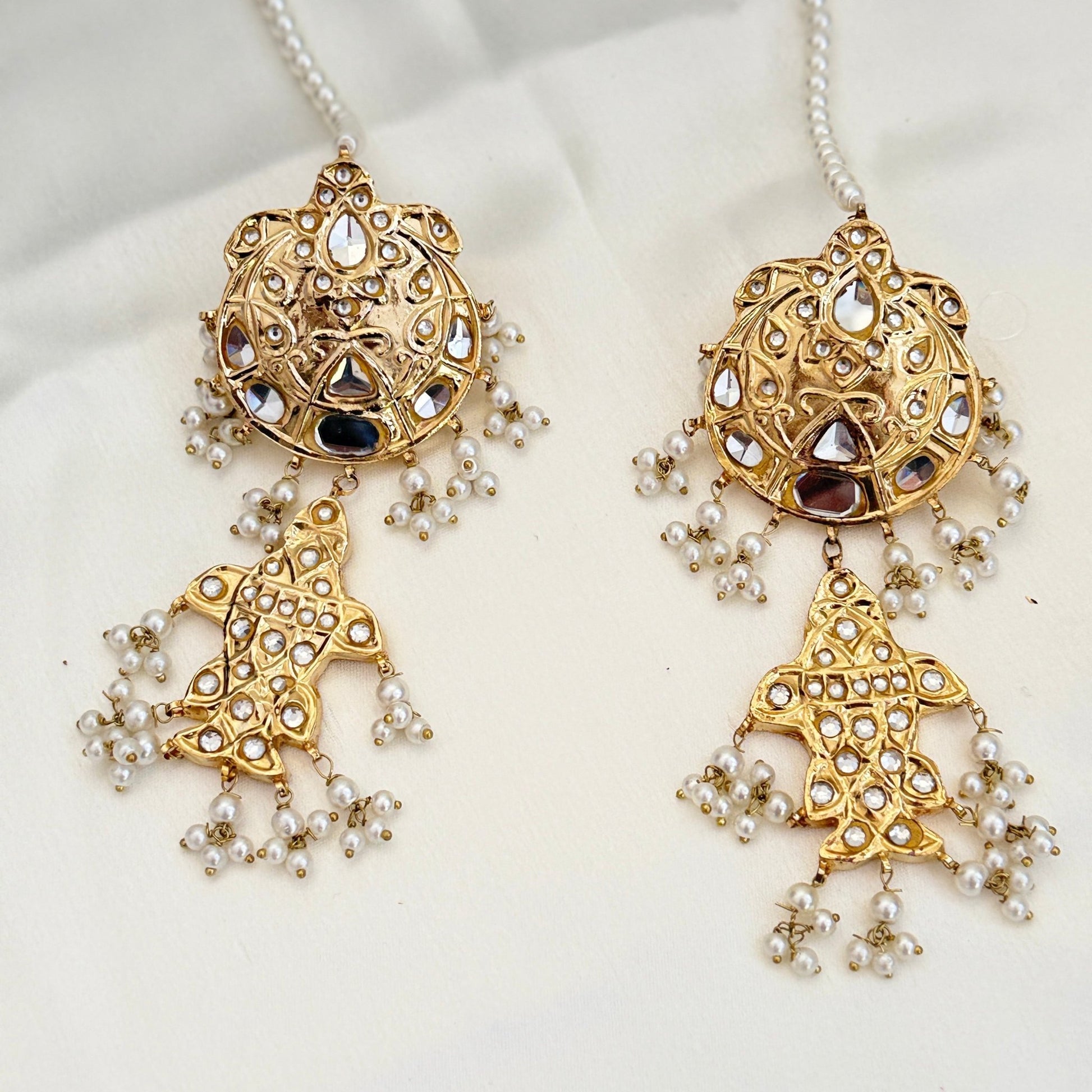 Rajwada Temple Borla Set - Vinni’s Jewelry