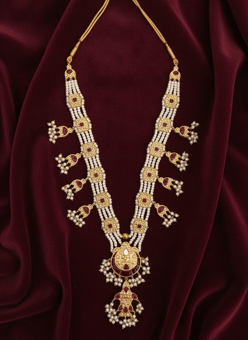 Rani Haar – Gulabi Mughal Charm Set - Vinni’s Jewelry