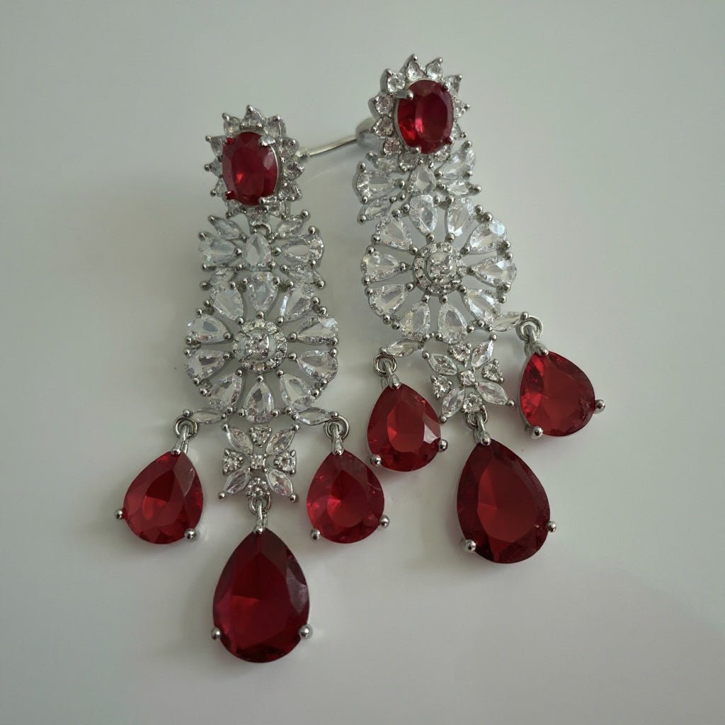 Ravya Ruby Elegance Set - Vinni’s Jewelry