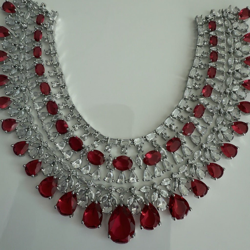 Ravya Ruby Elegance Set - Vinni’s Jewelry