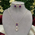 Regal Amethyst Pearl Necklace Set - Vinni’s Jewelry