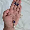 Regal Amethyst Pearl Necklace Set - Vinni’s Jewelry