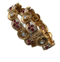 Regal Enamel Gemstone Bangle Set - Vinni’s Jewelry