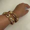 Regal Enamel Gemstone Bangle Set (Copy) - Vinni’s Jewelry