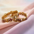 Regal Enamel Gemstone Bangle Set (Copy) - Vinni’s Jewelry