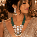 Regal Ivy Kundan Polki Bridal Jewelry - Vinni’s Jewelry