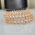Regal Kundan Bangles – Gold - Toned Bridal Set - Vinni’s Jewelry