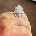 Regal Luxe Solitaire Statement Ring – Multi - Layer Sparkle Design - Vinni’s Jewelry