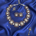 Regal Ruby Kundan Square Choker Set – Jewellery for Weddings & Festive Wear (Copy) (Copy) - Vinni’s Jewelry