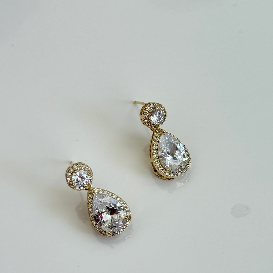 Regal Teardrop Radiance Earrings - Vinni’s Jewelry