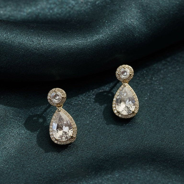 Regal Teardrop Radiance Earrings - Vinni’s Jewelry