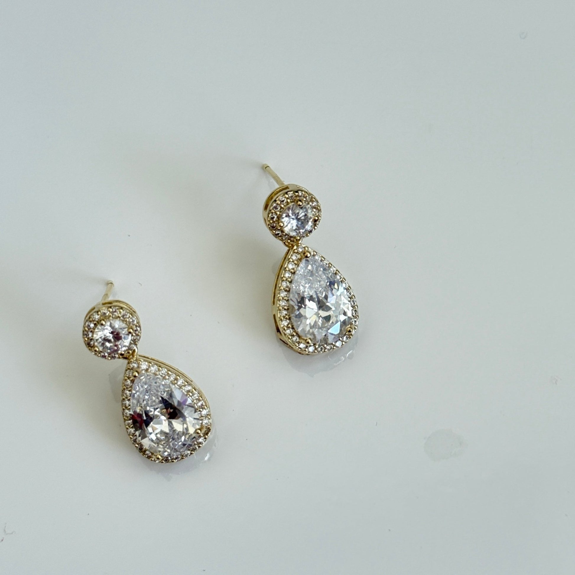 Regal Teardrop Radiance Earrings - Vinni’s Jewelry